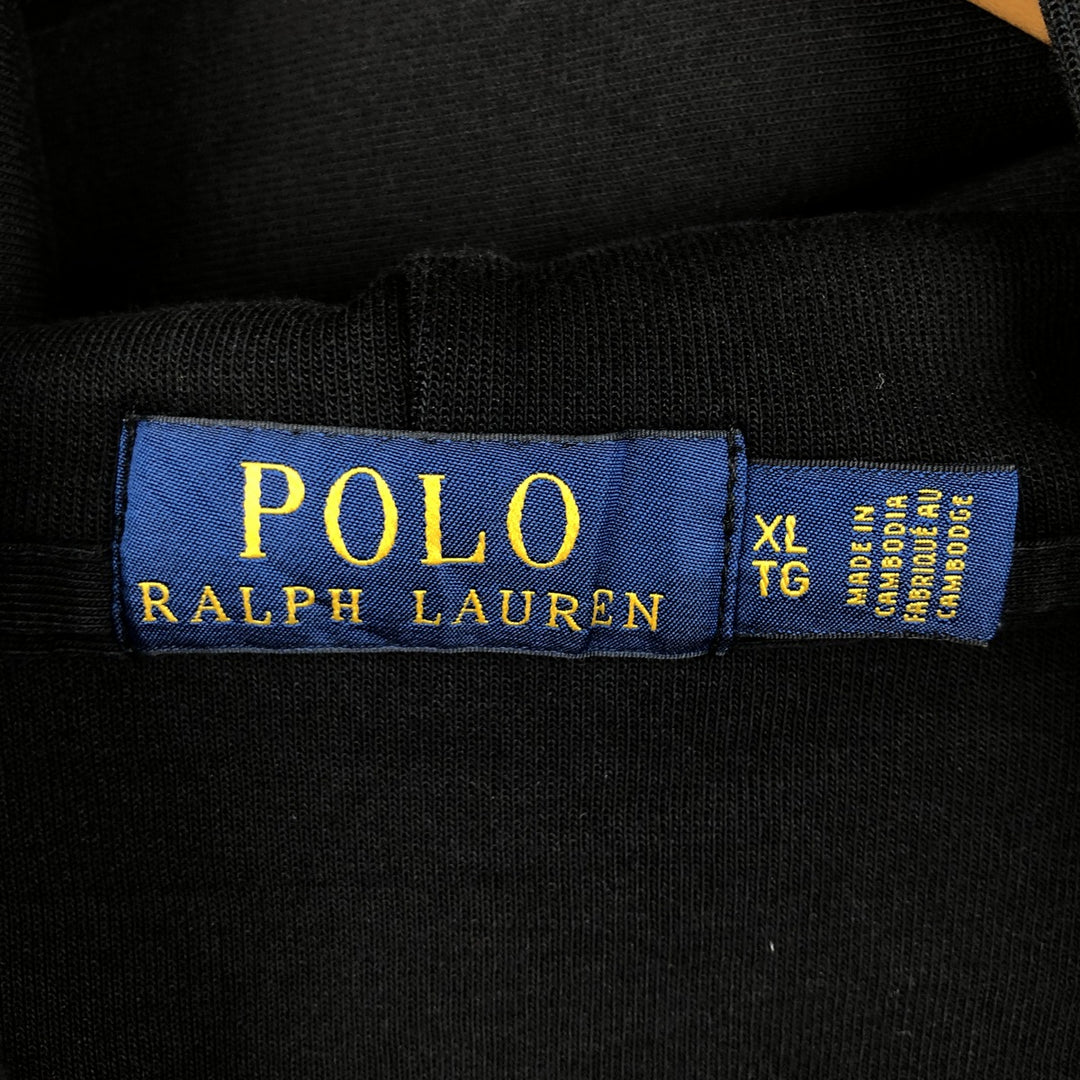 Ralph Lauren POLO RALPH LAUREN Sweat Full Zip Hoodie Men's XL polyester black type Vintage Second Hand