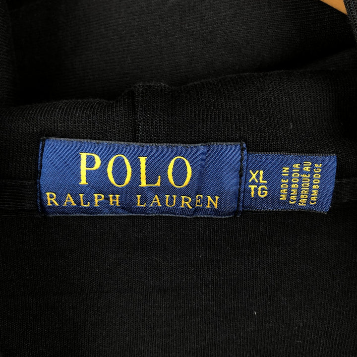 Ralph Lauren POLO RALPH LAUREN Sweat Full Zip Hoodie Men's XL polyester black type Vintage Second Hand