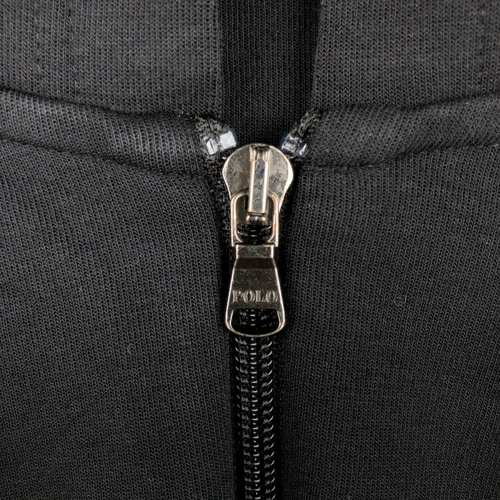 Ralph Lauren POLO RALPH LAUREN Sweat Full Zip Hoodie Men's XL polyester black type Vintage Second Hand