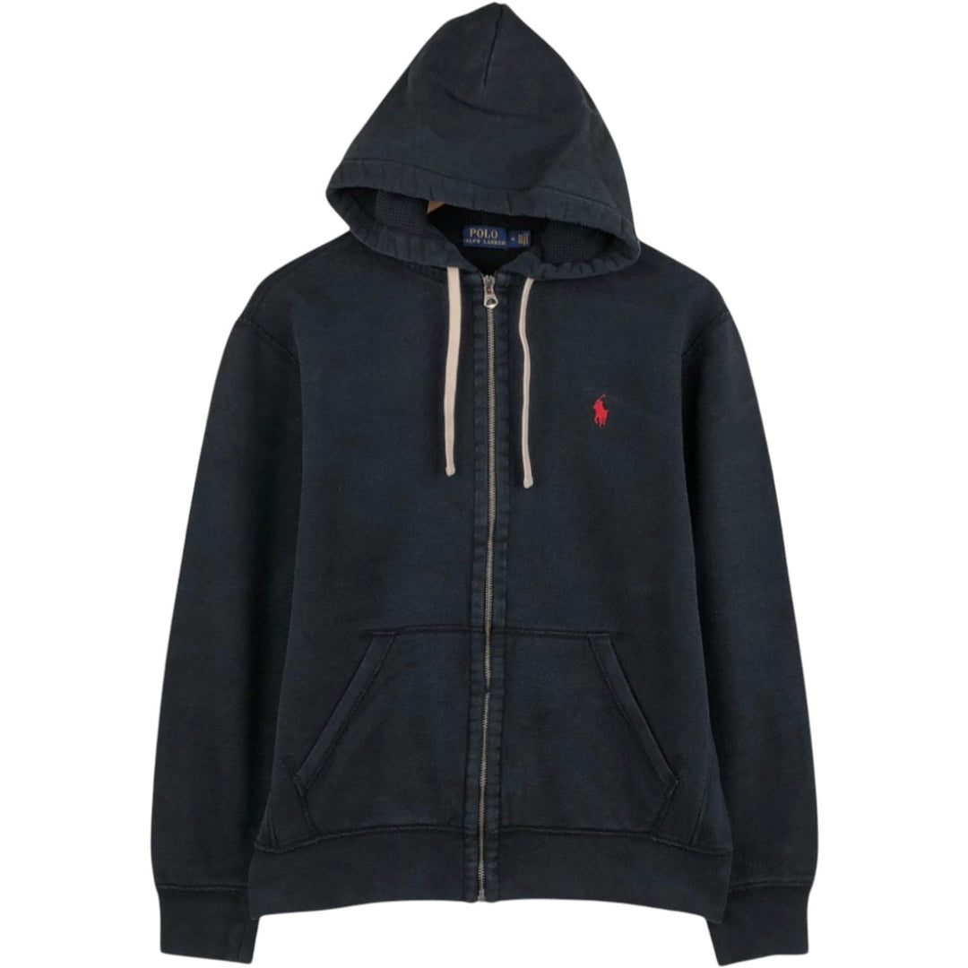 Ralph Lauren POLO RALPH LAUREN Sweat Full Zip Hoodie Men's M cotton black type Vintage Second Hand