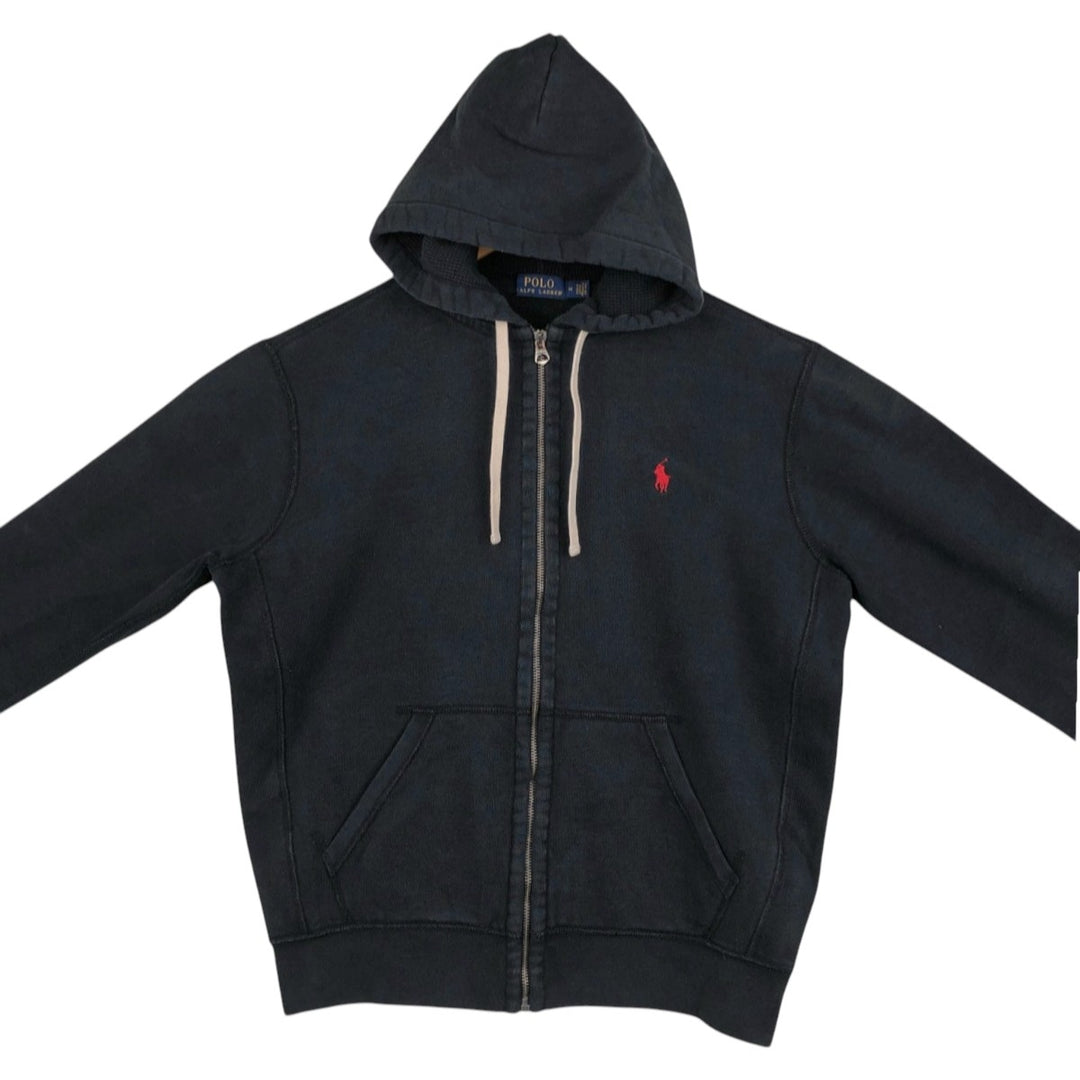 Ralph Lauren POLO RALPH LAUREN Sweat Full Zip Hoodie Men's M cotton black type Vintage Second Hand