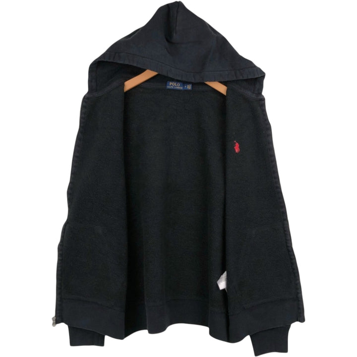 Ralph Lauren POLO RALPH LAUREN Sweat Full Zip Hoodie Men's M cotton black type Vintage Second Hand