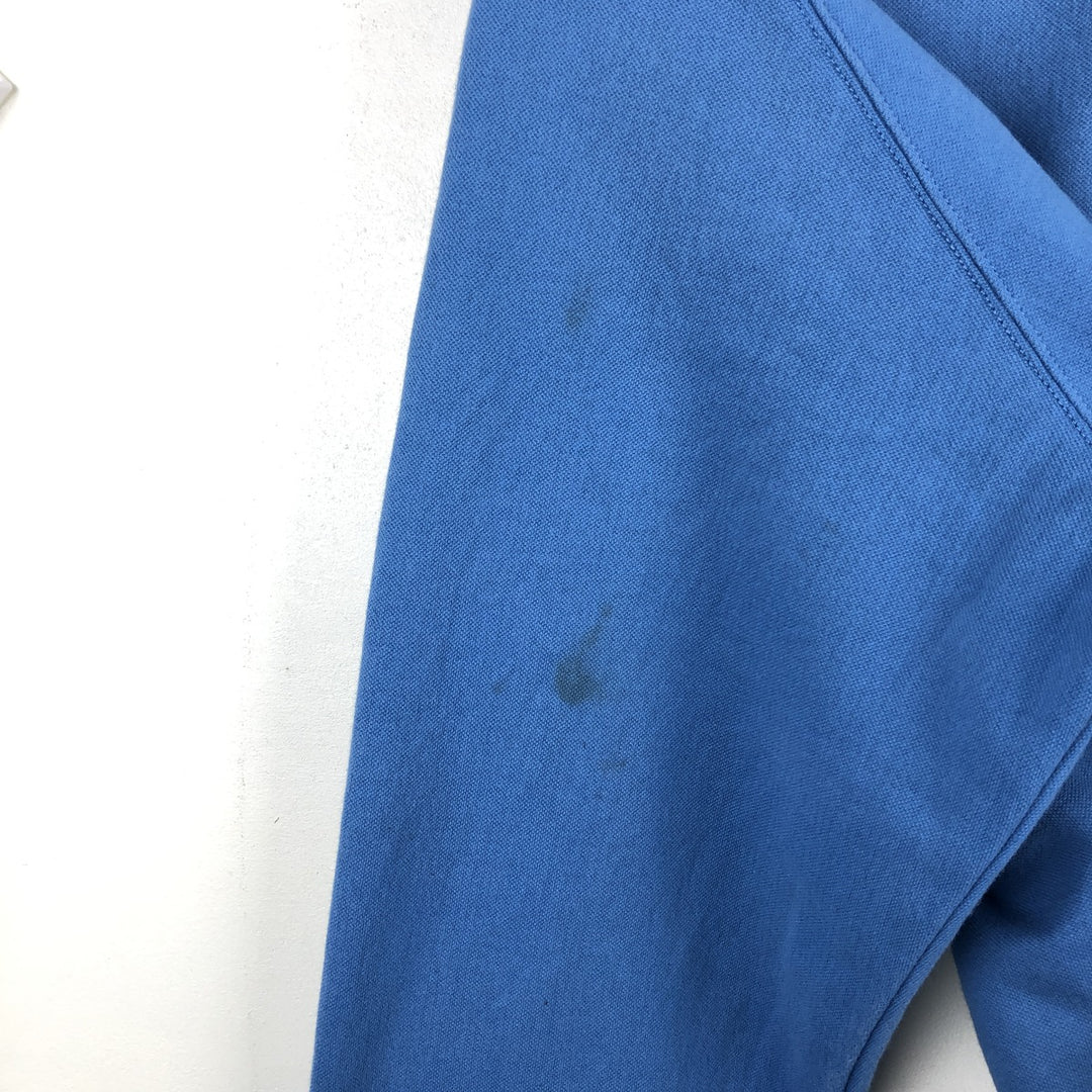 Ralph Lauren POLO JEANS COMPANY Full Zip Sweatshirt Trainer Men's XXL cotton Blue type light blue Vintage Second Hand
