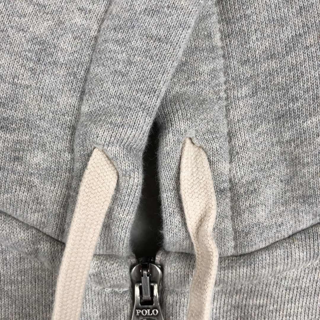 Ralph Lauren sweatshirt full-zip hoodie, men's size XXL (approx.) cotton gray type Vintage Second Hand