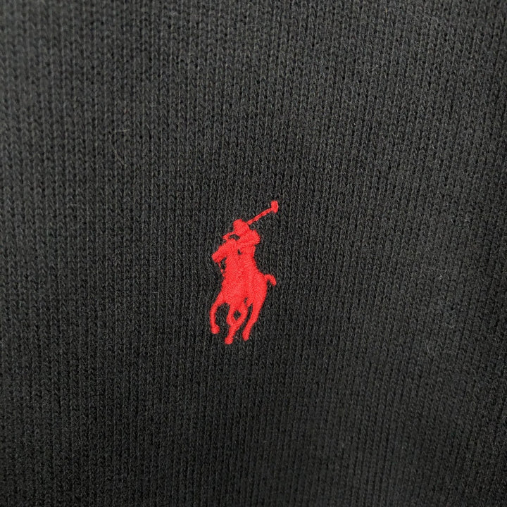 Ralph Lauren POLO by Ralph Lauren Full-Zip Sweatshirt, Men's Size L (Equivalent), Short Length cotton black type Vintage Second Hand