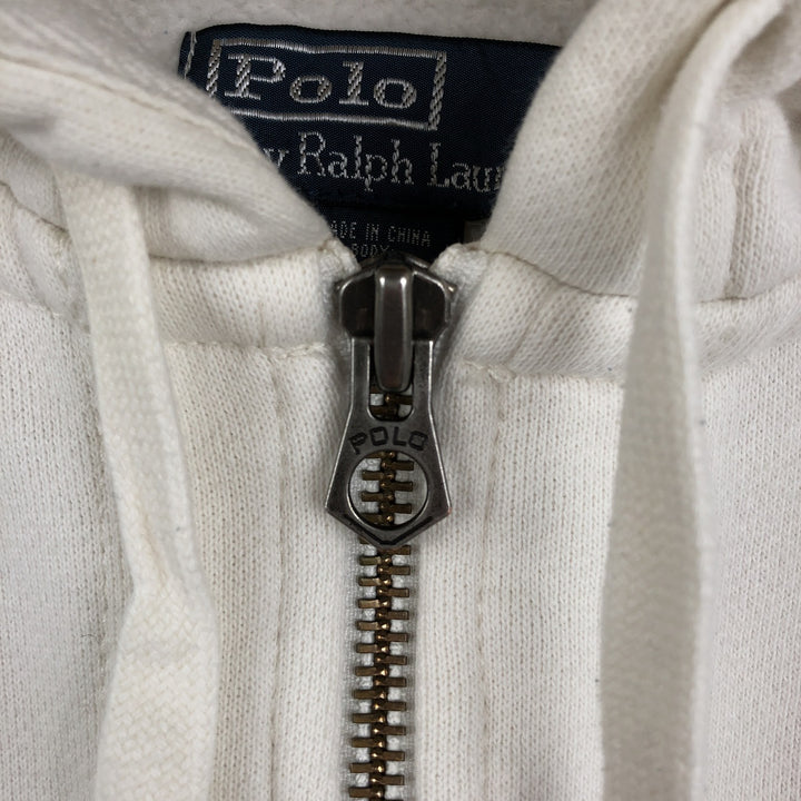 Ralph Lauren POLO by Ralph Lauren Sweat Full Zip Hoodie Men's L size cotton white type Vintage Second Hand
