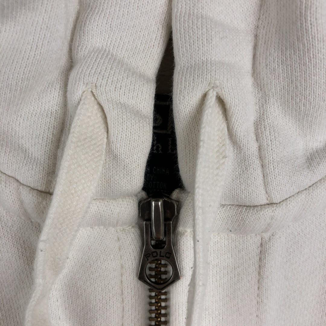 Ralph Lauren POLO by Ralph Lauren Sweat Full Zip Hoodie Men's L size cotton white type Vintage Second Hand