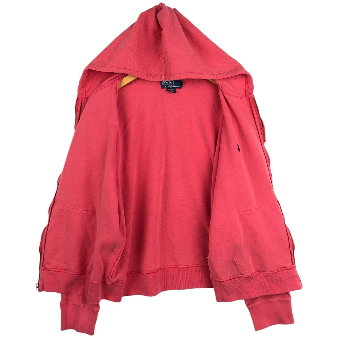 Ralph Lauren POLO by Ralph Lauren Pique Full-Zip Hoodie, Men's Size L cotton red type Vintage Second Hand