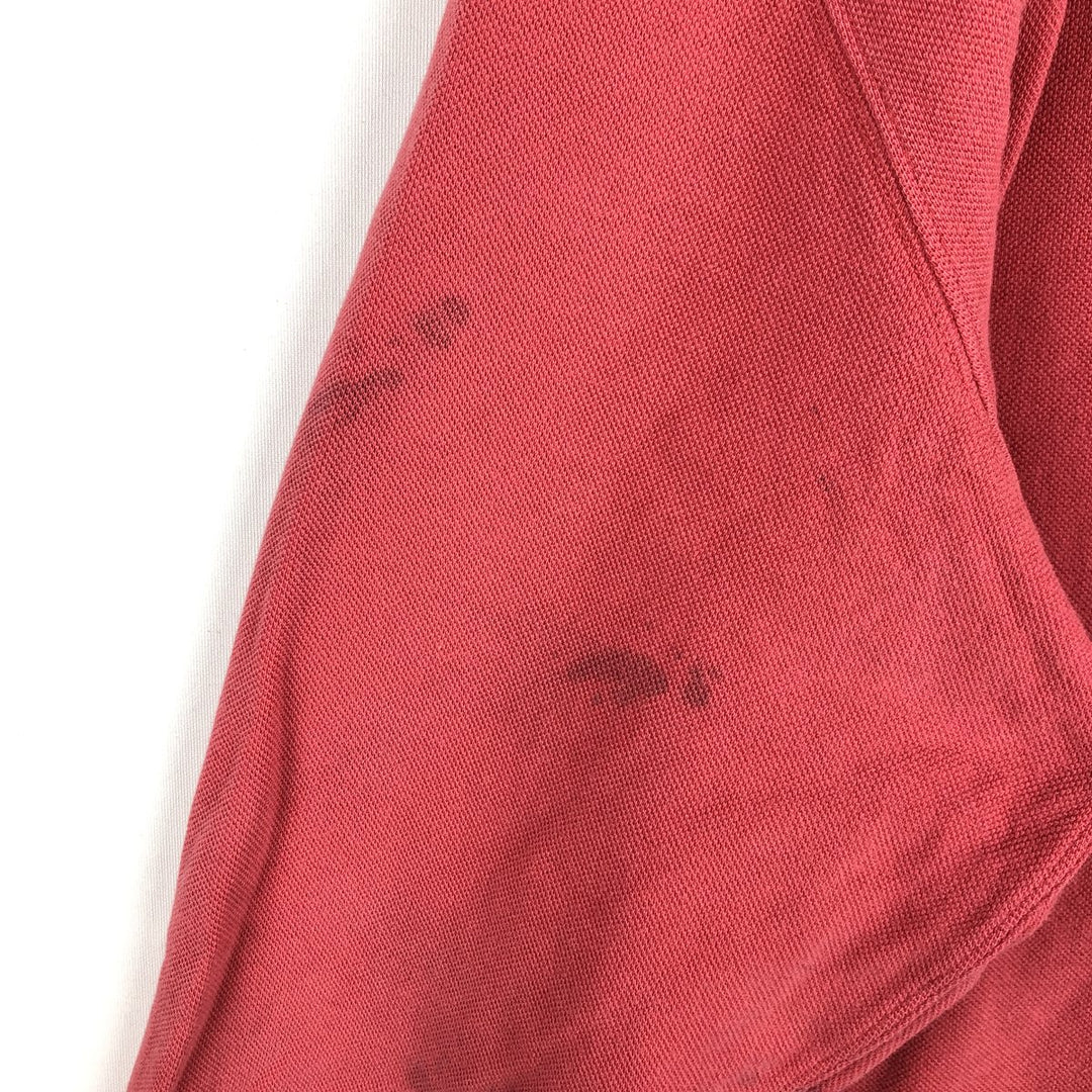 Ralph Lauren POLO by Ralph Lauren Pique Full-Zip Hoodie, Men's Size L cotton red type Vintage Second Hand