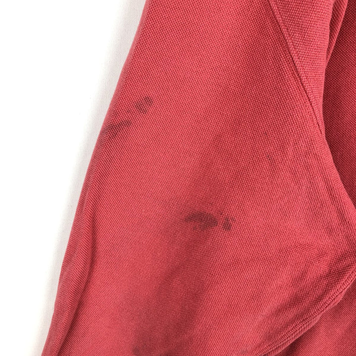 Ralph Lauren POLO by Ralph Lauren Pique Full-Zip Hoodie, Men's Size L cotton red type Vintage Second Hand