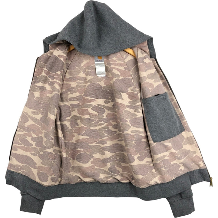Carhartt Mesh Liner Sweat Full-Zip Hoodie, Men's Size L unclear gray type Vintage Second Hand