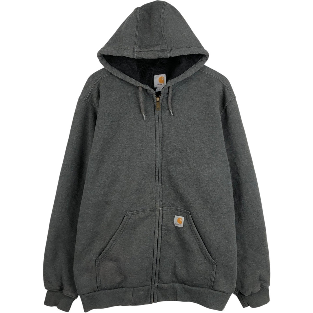 Carhartt Thermal Liner Sweat Full Zip Hoodie Men's L size cotton gray type Vintage Second Hand