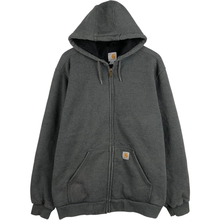 Carhartt Thermal Liner Sweat Full Zip Hoodie Men's L size cotton gray type Vintage Second Hand