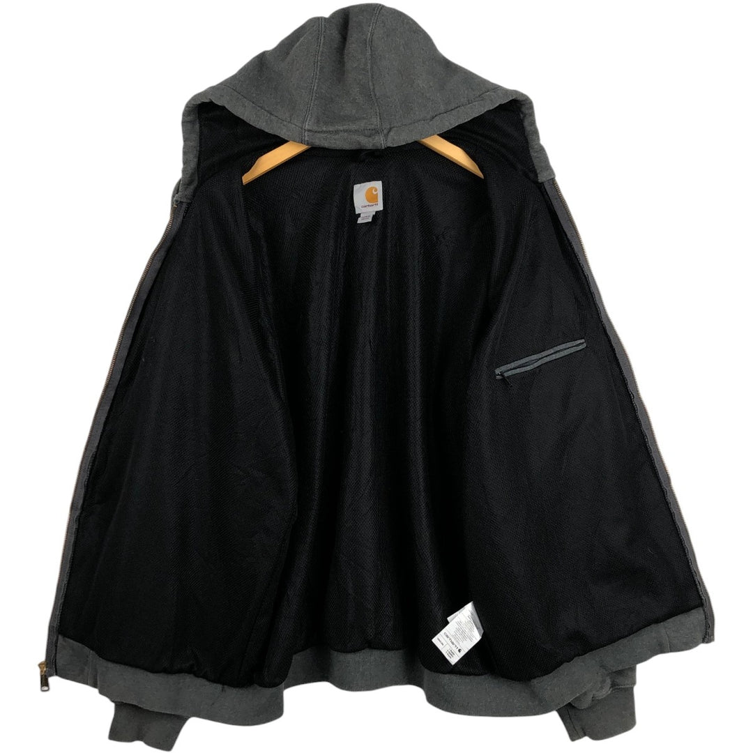 Carhartt Thermal Liner Sweat Full Zip Hoodie Men's L size cotton gray type Vintage Second Hand