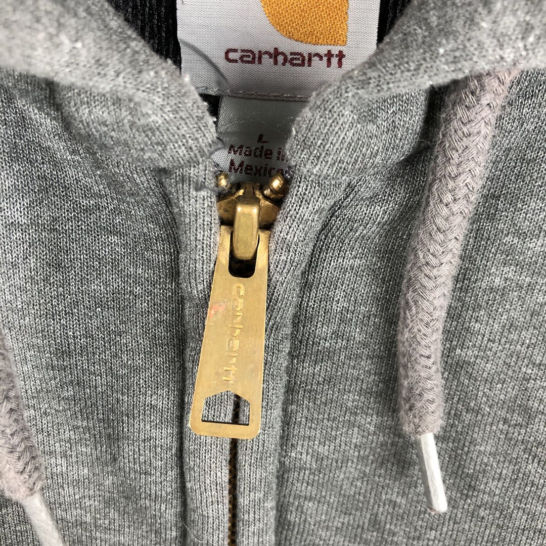 Carhartt Thermal Liner Sweat Full Zip Hoodie Men's L size cotton gray type Vintage Second Hand