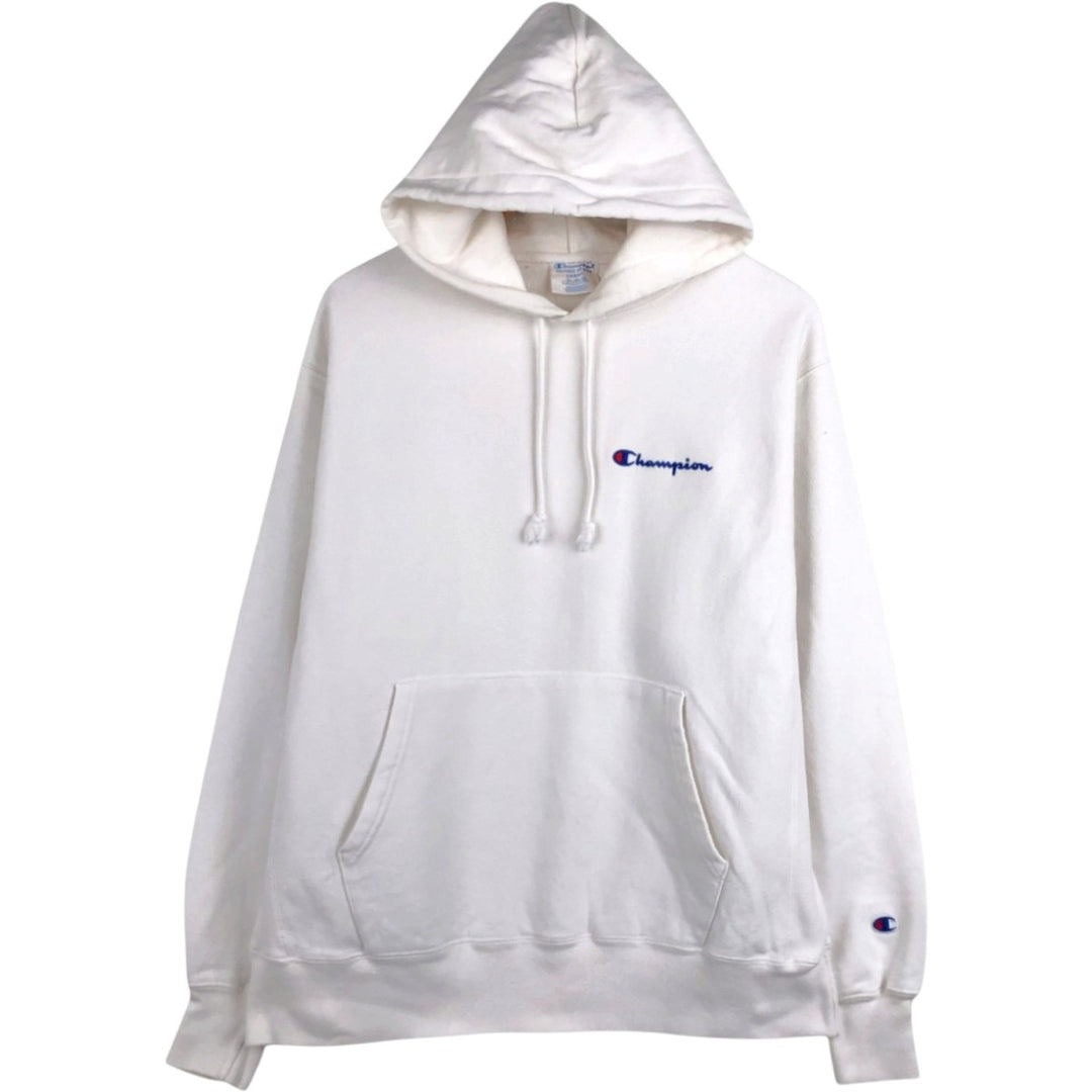 Champion REVERSE WEAVE Reverse Weave Sweat Pullover Hoodie Men's L size unclear white type Vintage Second Hand