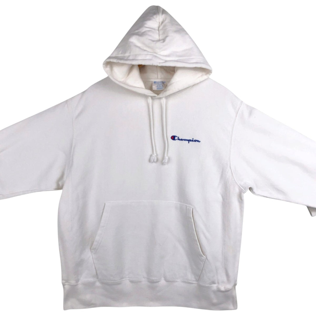 Champion REVERSE WEAVE Reverse Weave Sweat Pullover Hoodie Men's L size unclear white type Vintage Second Hand