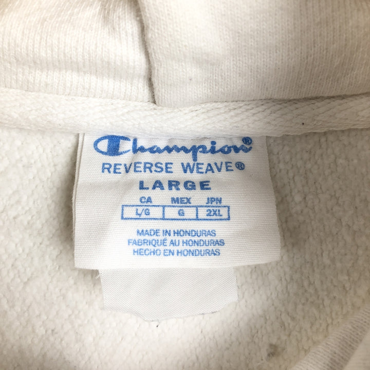 Champion REVERSE WEAVE Reverse Weave Sweat Pullover Hoodie Men's L size unclear white type Vintage Second Hand