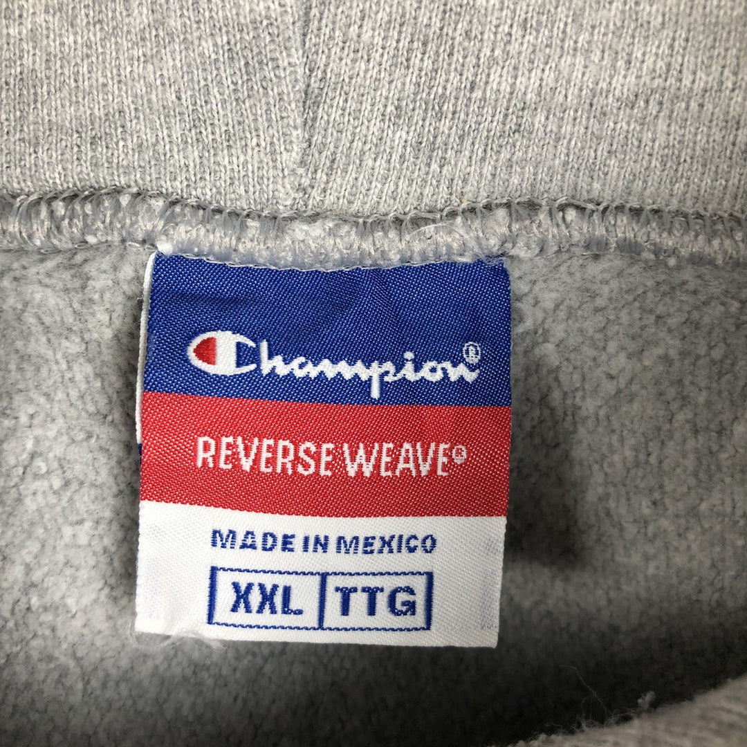 2000'S Champion Reverse Weave College Sweatshirt Pullover Hoodie, Men's XXL equivalent. unclear gray type Vintage Second Hand