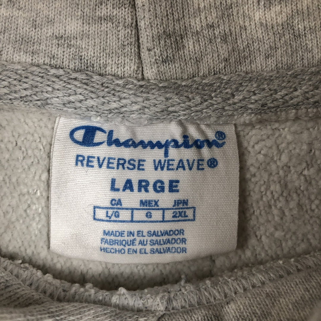 Champion REVERSE WEAVE Reverse Weave College Sweat Pullover Hoodie Men's L size unclear gray type Vintage Second Hand