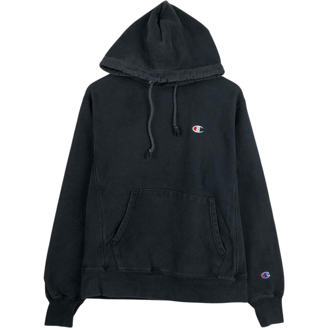 Champion REVERSE WEAVE Reverse Weave Sweat Pullover Hoodie Men's M cotton black type Vintage Second Hand
