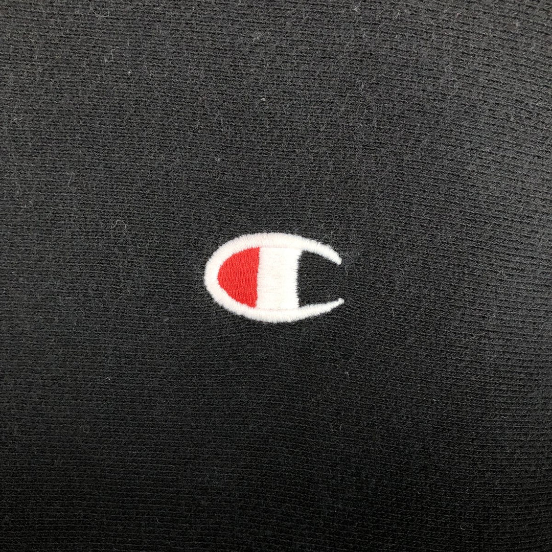 Champion REVERSE WEAVE Two-Tone Sweatshirt Pullover Hoodie (Men's Size L) cotton black type Vintage Second Hand