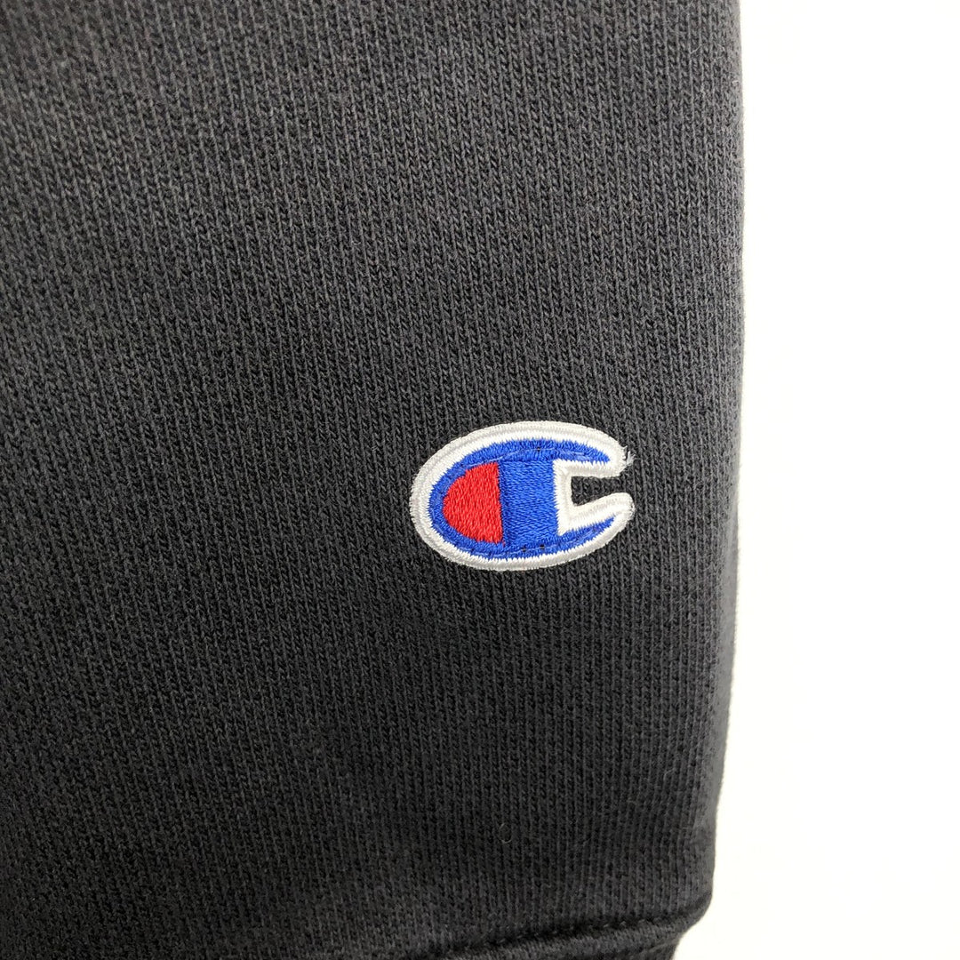 Champion REVERSE WEAVE Reverse Weave Sweat Pullover Hoodie Men's L size cotton black type Vintage Second Hand