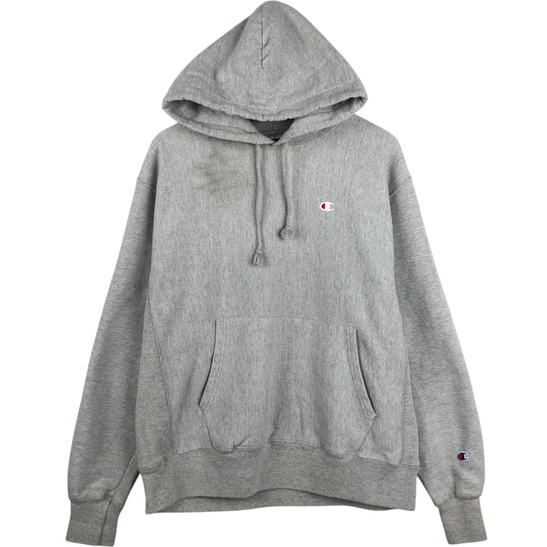 Champion REVERSE WEAVE Reverse Weave Sweat Pullover Hoodie Men's L size cotton gray type Vintage Second Hand