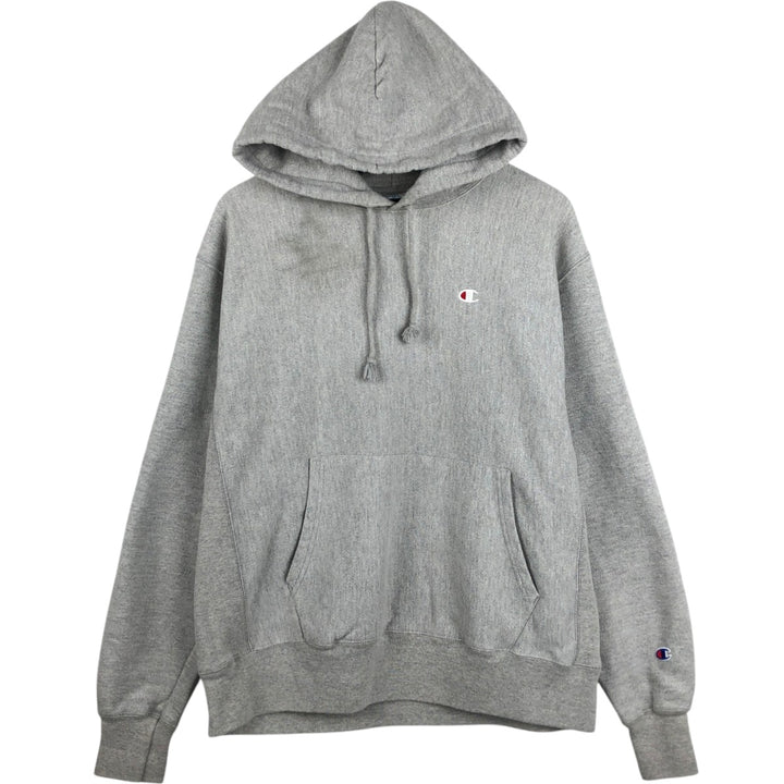 Champion REVERSE WEAVE Reverse Weave Sweat Pullover Hoodie Men's L size cotton gray type Vintage Second Hand