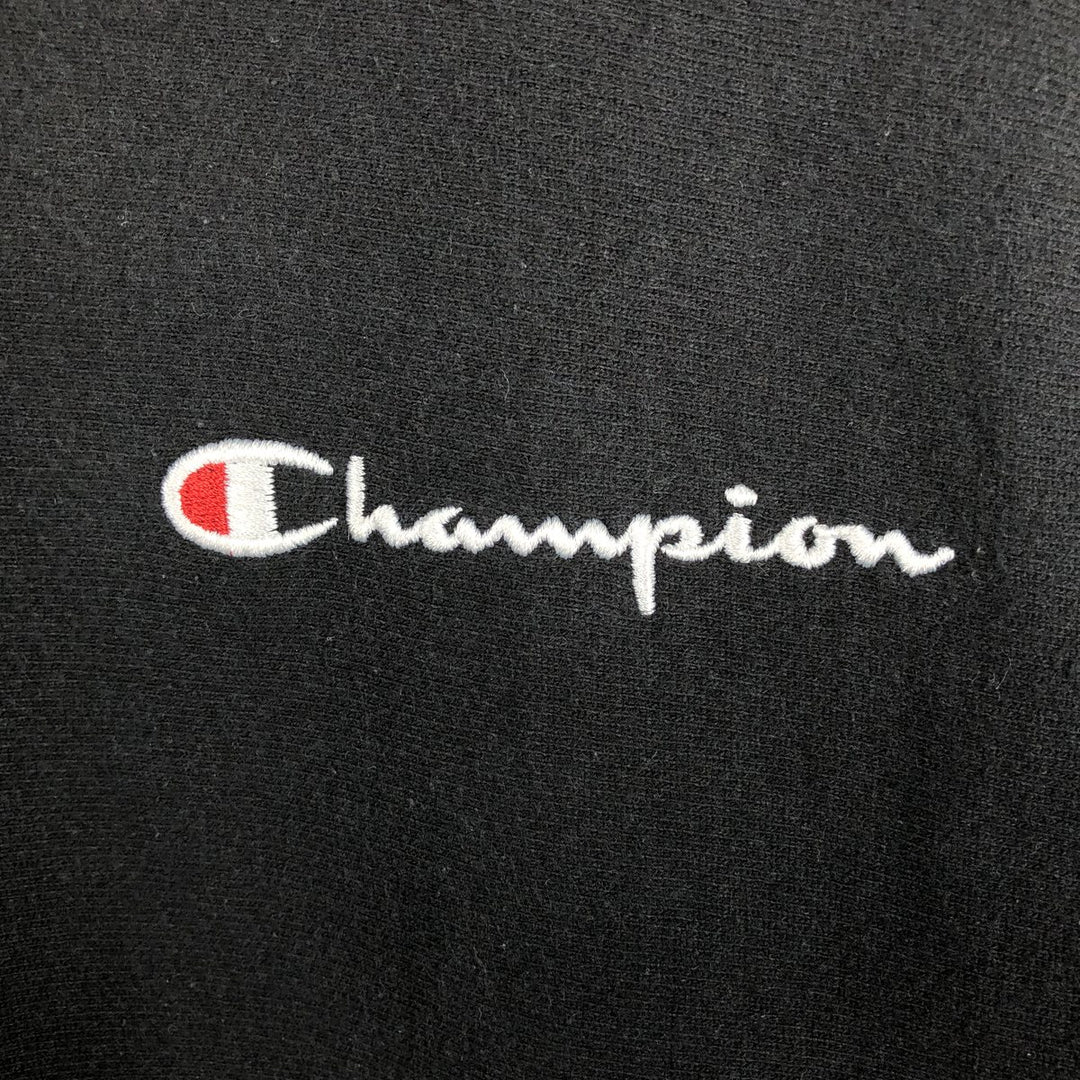 Champion REVERSE WEAVE Reverse Weave Sweat Pullover Hoodie Men's L size cotton black type Vintage Second Hand