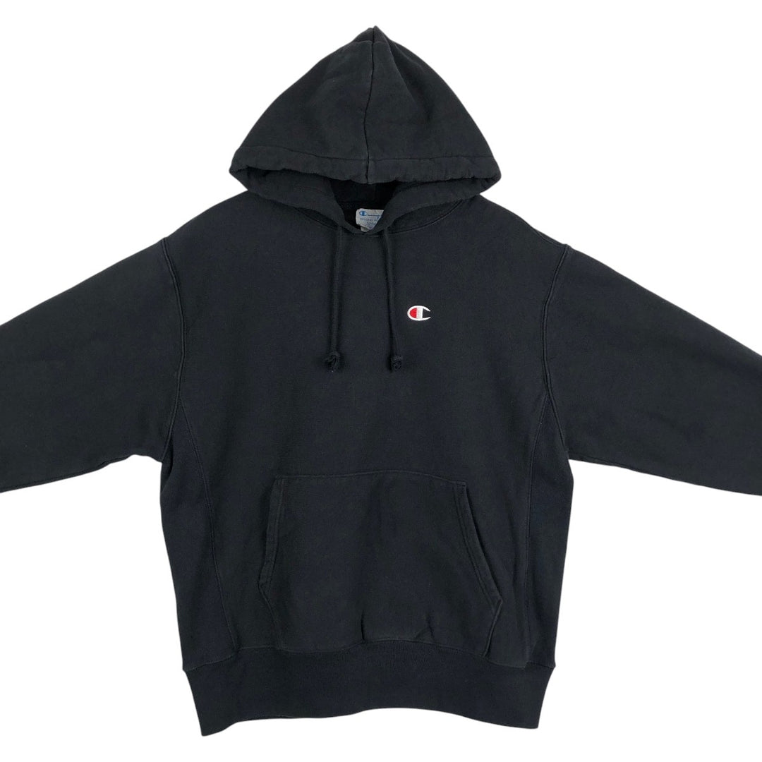 Champion REVERSE WEAVE Reverse Weave Sweat Pullover Hoodie Men's L size cotton black type Vintage Second Hand