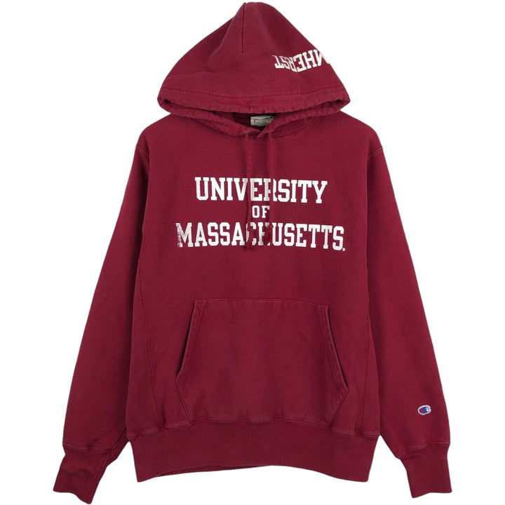 Champion REVERSE WEAVE MIT (Massachusetts Institute of Technology) sweatshirt pullover hoodie, men's size M (approx.) cotton burgundy type Vintage Second Hand