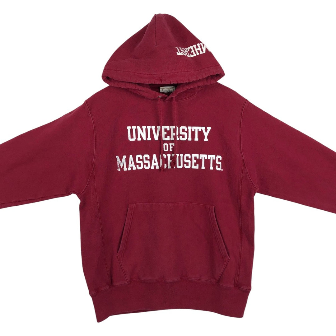 Champion REVERSE WEAVE MIT (Massachusetts Institute of Technology) sweatshirt pullover hoodie, men's size M (approx.) cotton burgundy type Vintage Second Hand