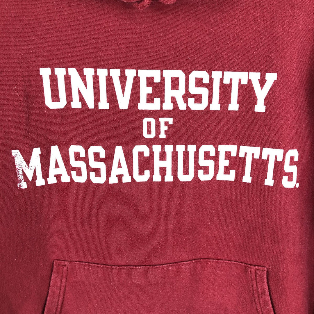 Champion REVERSE WEAVE MIT (Massachusetts Institute of Technology) sweatshirt pullover hoodie, men's size M (approx.) cotton burgundy type Vintage Second Hand