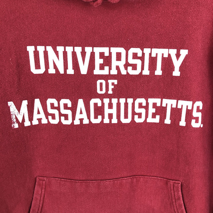 Champion REVERSE WEAVE MIT (Massachusetts Institute of Technology) sweatshirt pullover hoodie, men's size M (approx.) cotton burgundy type Vintage Second Hand