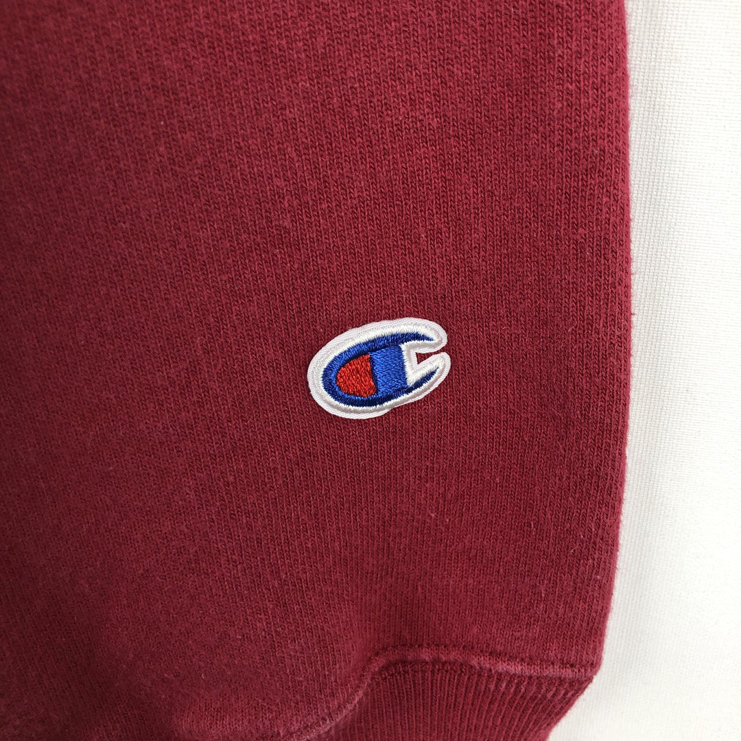 Champion REVERSE WEAVE MIT (Massachusetts Institute of Technology) sweatshirt pullover hoodie, men's size M (approx.) cotton burgundy type Vintage Second Hand
