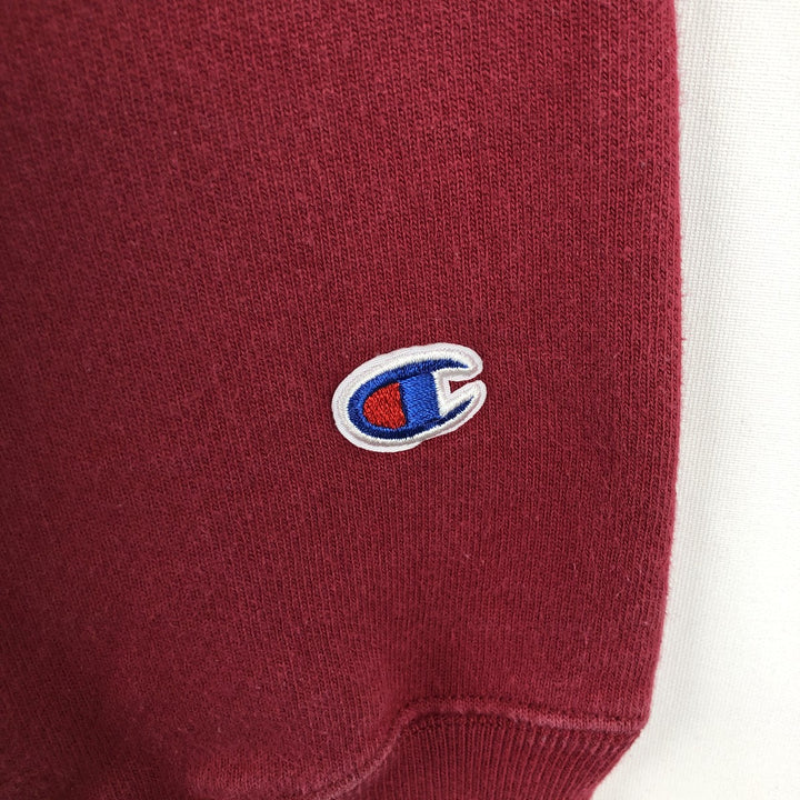 Champion REVERSE WEAVE MIT (Massachusetts Institute of Technology) sweatshirt pullover hoodie, men's size M (approx.) cotton burgundy type Vintage Second Hand