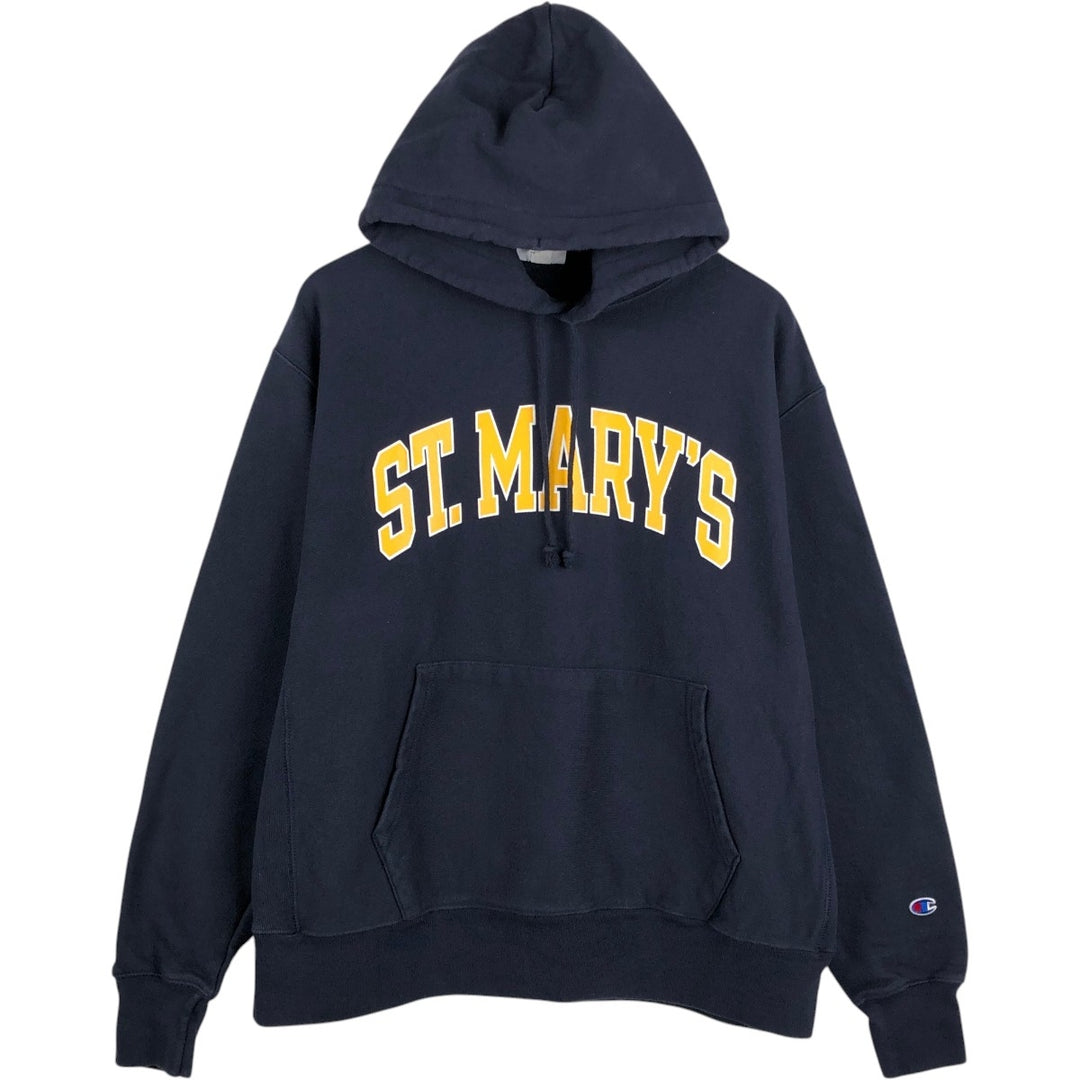 Champion REVERSE WEAVE Reverse Weave Sweat Pullover Hoodie Men's XL cotton navy blue type Vintage Second Hand