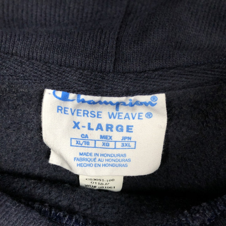 Champion REVERSE WEAVE Reverse Weave Sweat Pullover Hoodie Men's XL cotton navy blue type Vintage Second Hand