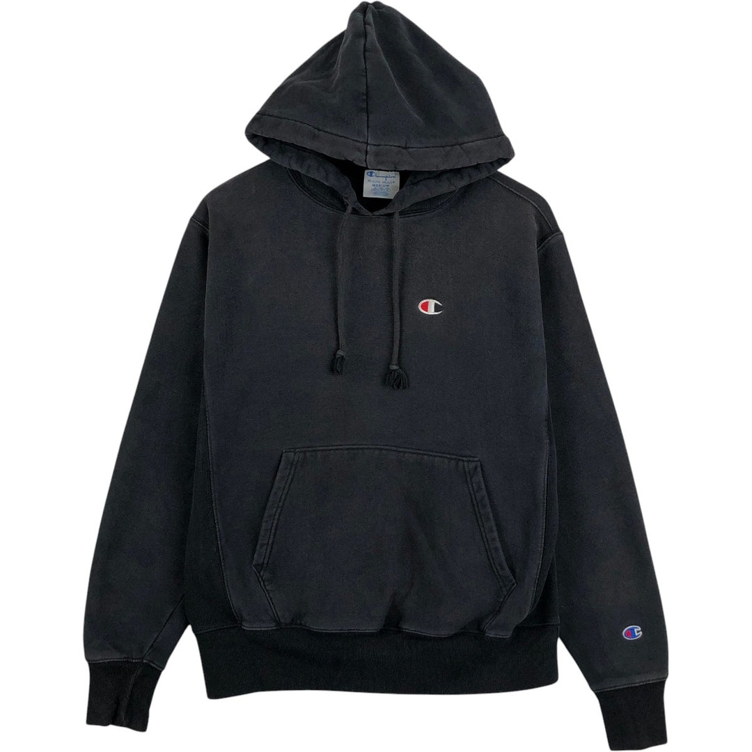 Champion REVERSE WEAVE Reverse Weave Sweat Pullover Hoodie Men's M cotton black type Vintage Second Hand
