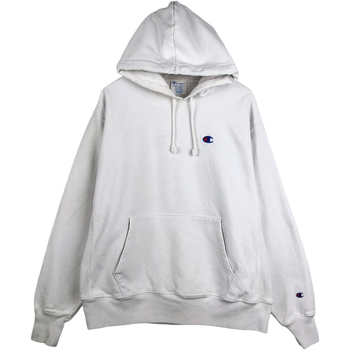 Champion REVERSE WEAVE Reverse Weave Sweat Pullover Hoodie Men's XL cotton white type Vintage Second Hand