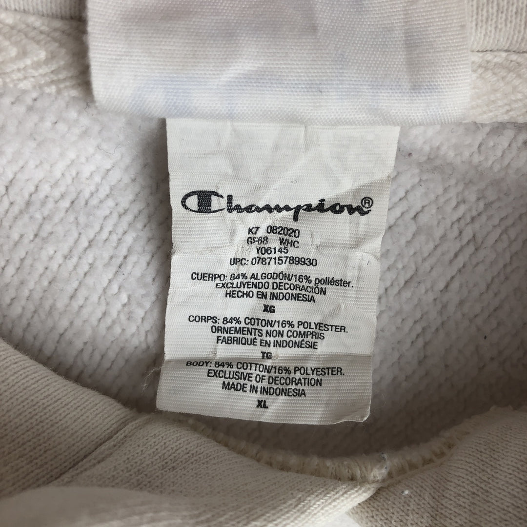 Champion REVERSE WEAVE Reverse Weave Sweat Pullover Hoodie Men's XL cotton white type Vintage Second Hand
