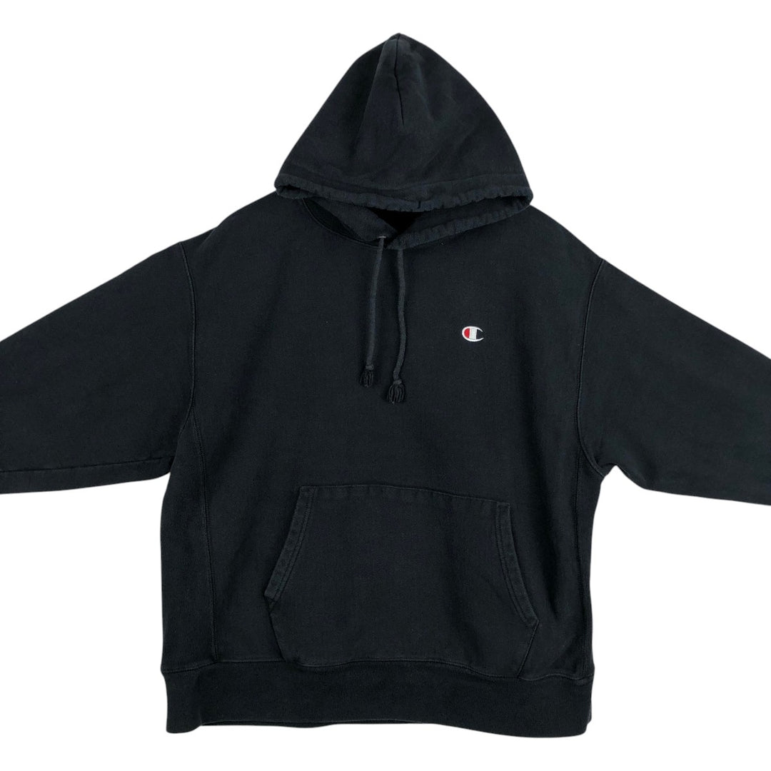 Champion REVERSE WEAVE Reverse Weave Sweat Pullover Hoodie Men's XL cotton black type Vintage Second Hand