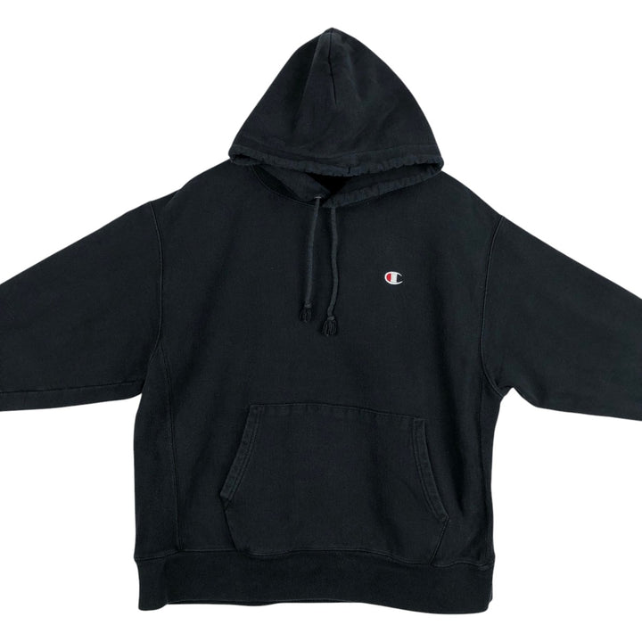 Champion REVERSE WEAVE Reverse Weave Sweat Pullover Hoodie Men's XL cotton black type Vintage Second Hand