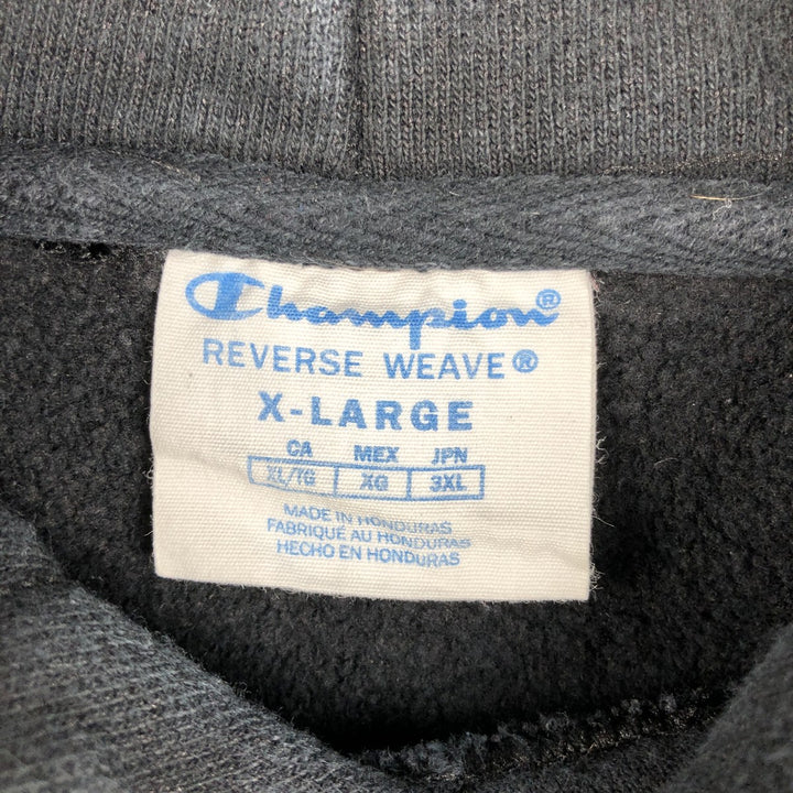 Champion REVERSE WEAVE Reverse Weave Sweat Pullover Hoodie Men's XL cotton black type Vintage Second Hand