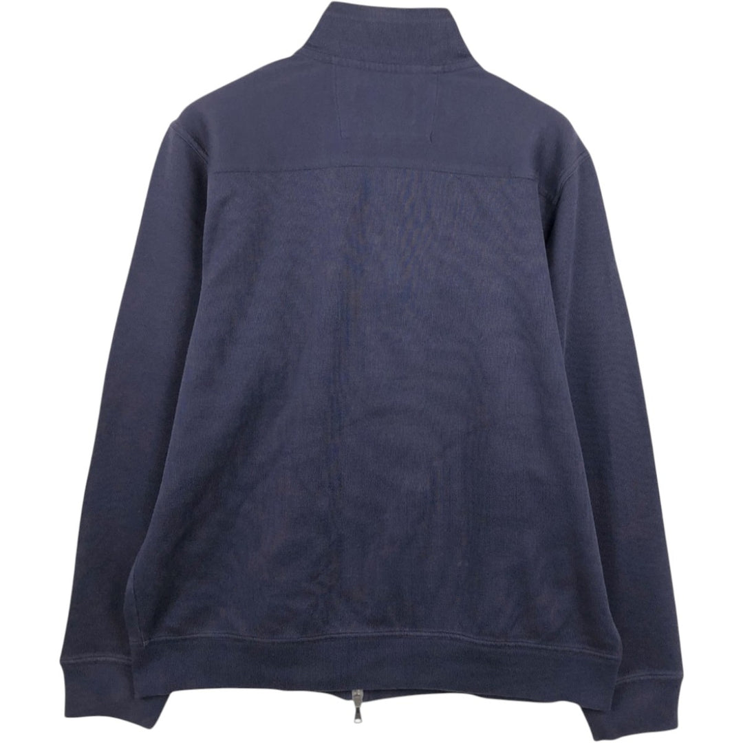 Banana Republic full-zip sweatshirt, men's size XL cotton navy blue type Vintage Second Hand