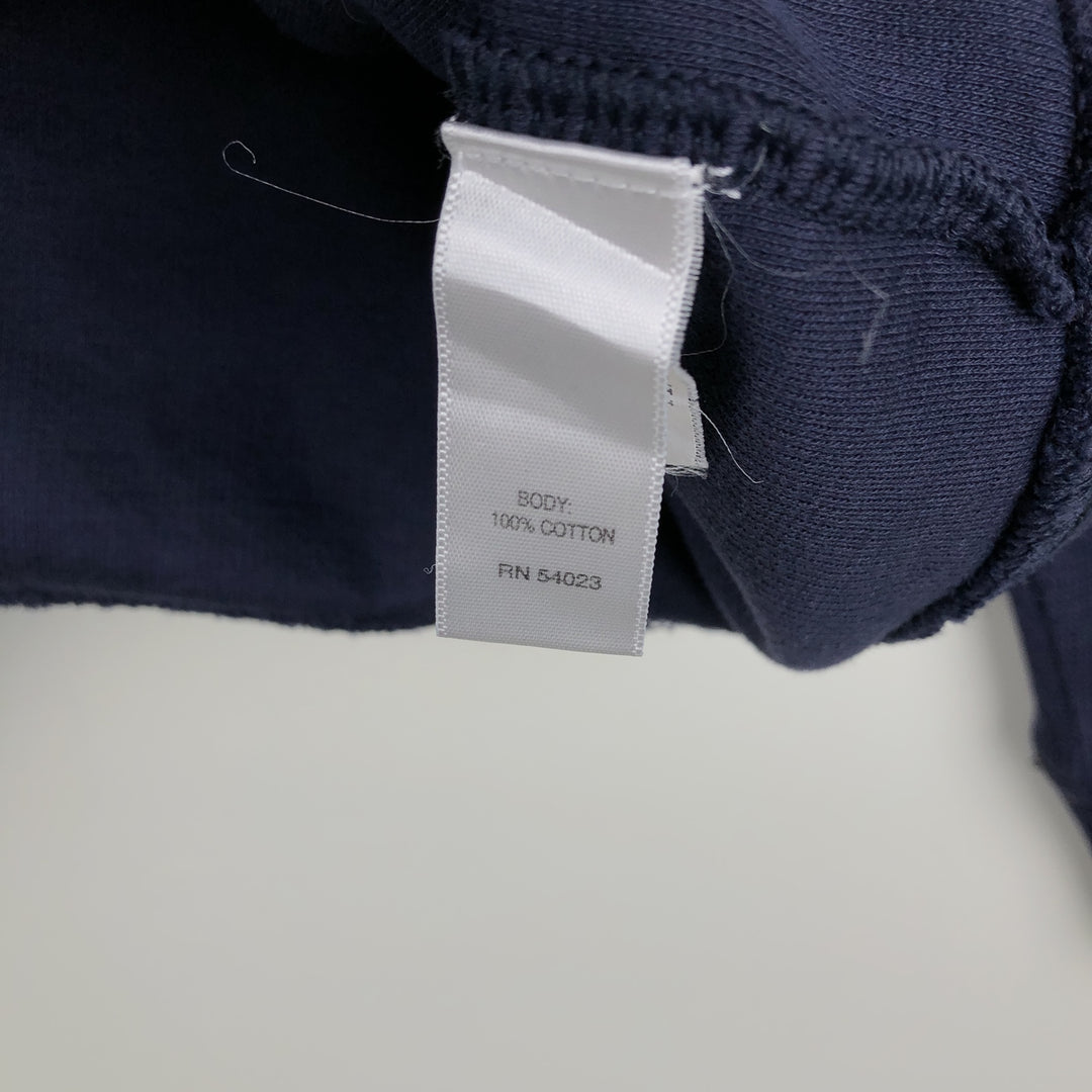 Banana Republic full-zip sweatshirt, men's size XL cotton navy blue type Vintage Second Hand