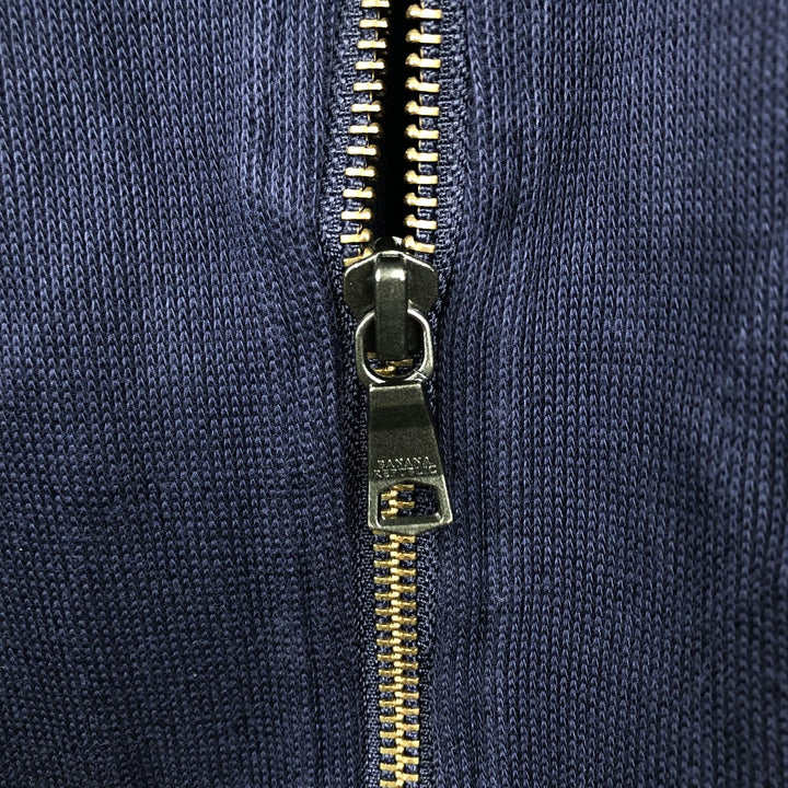Banana Republic full-zip sweatshirt, men's size XL cotton navy blue type Vintage Second Hand