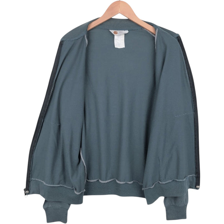 Carhartt full zip sweatshirt, men's XL size unclear Khaki type sage green Vintage Second Hand