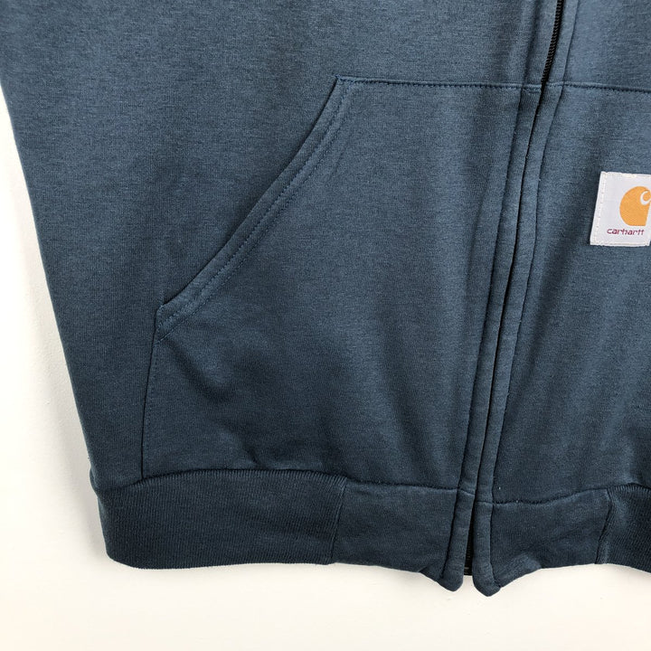 Carhartt full zip sweatshirt, men's XL size unclear Khaki type sage green Vintage Second Hand